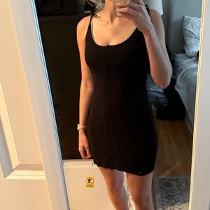 Brandy Melville Button Down Tie Dress Cotton*